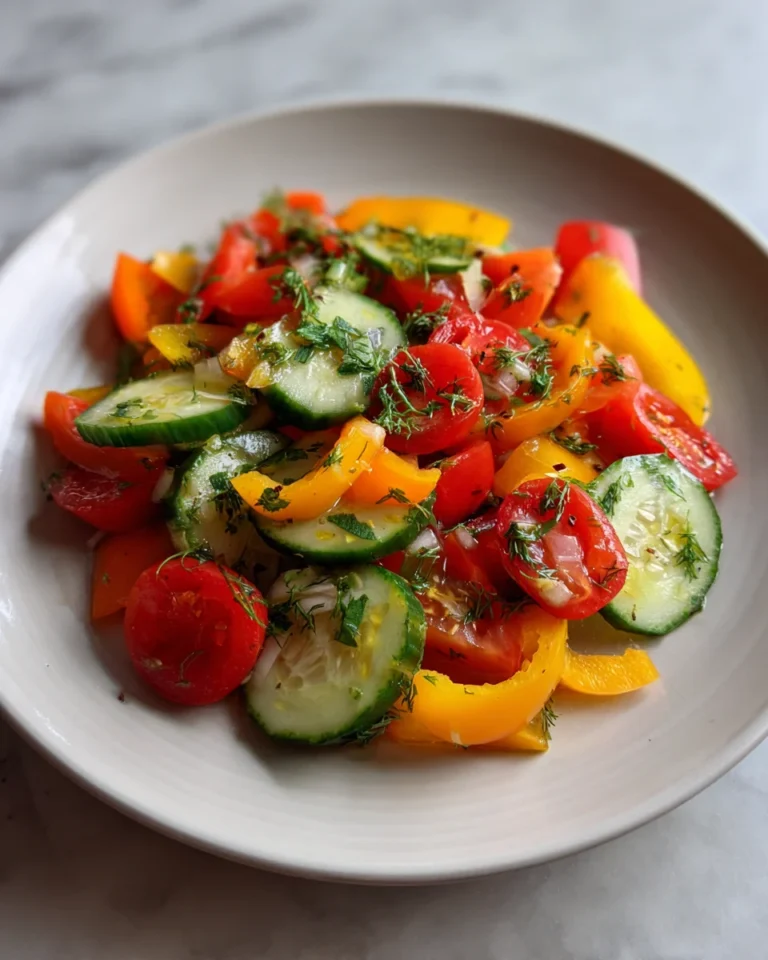 Mini Sweet Pepper Cucumber Salad