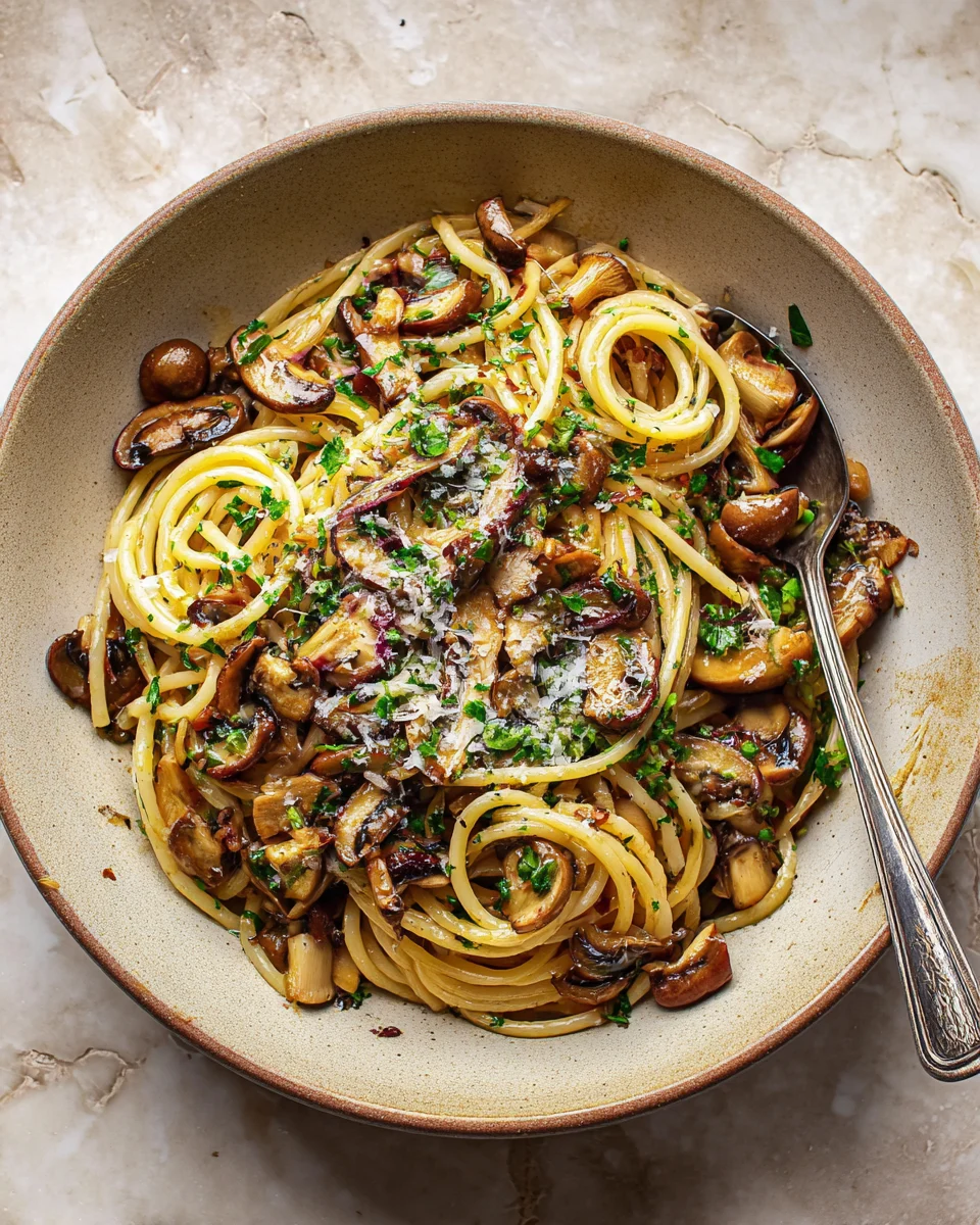 Miso Mushroom Bucatini