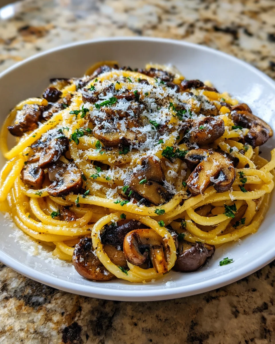 Miso Mushroom Bucatini