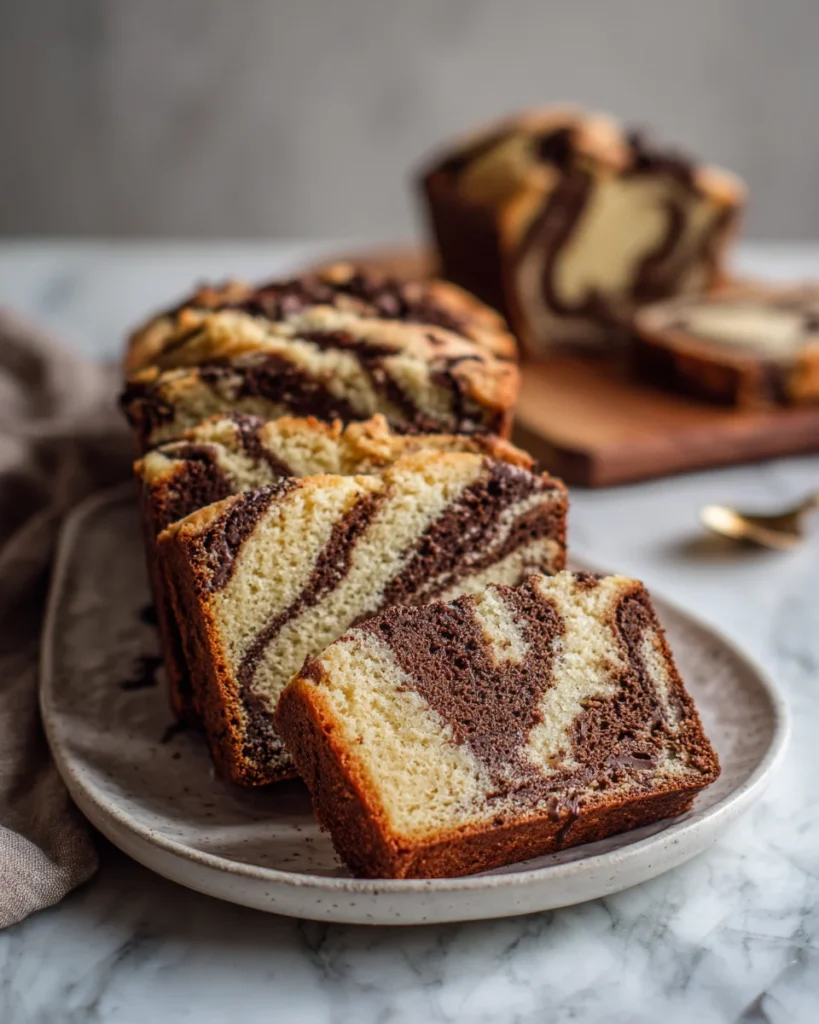 Mocha Fudge Swirl Pound Cake