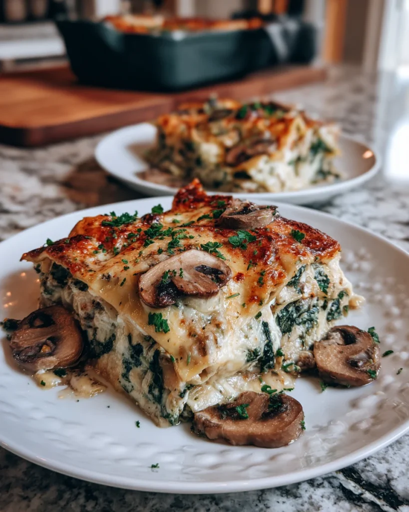 Mushroom and Spinach Lasagna