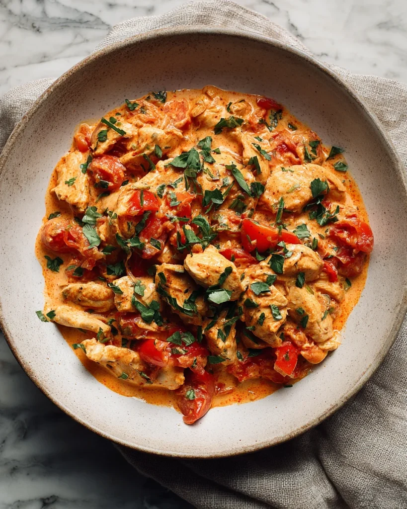 One Pot Creamy Tomato Basil Chicken