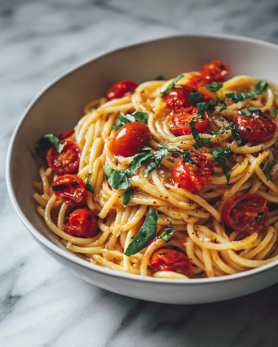 One Pot Tomato Basil Pasta