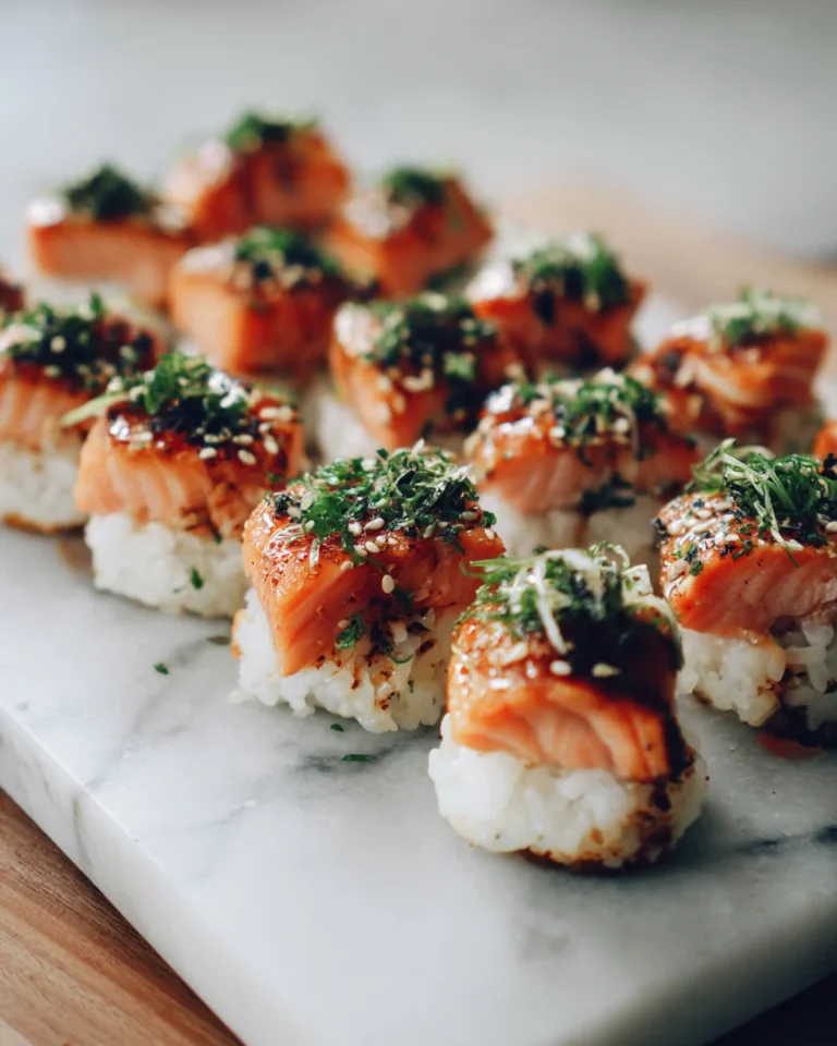 Oven-Baked Salmon Sushi Bites