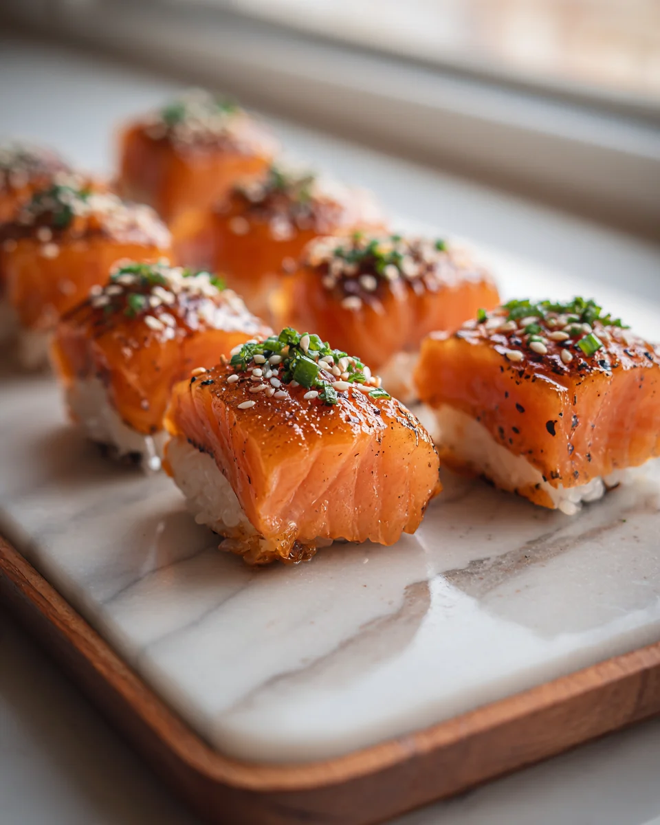 Oven-Baked Salmon Sushi Bites
