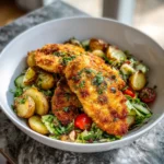 Parmesan Crusted Chicken Cutlet Bowls