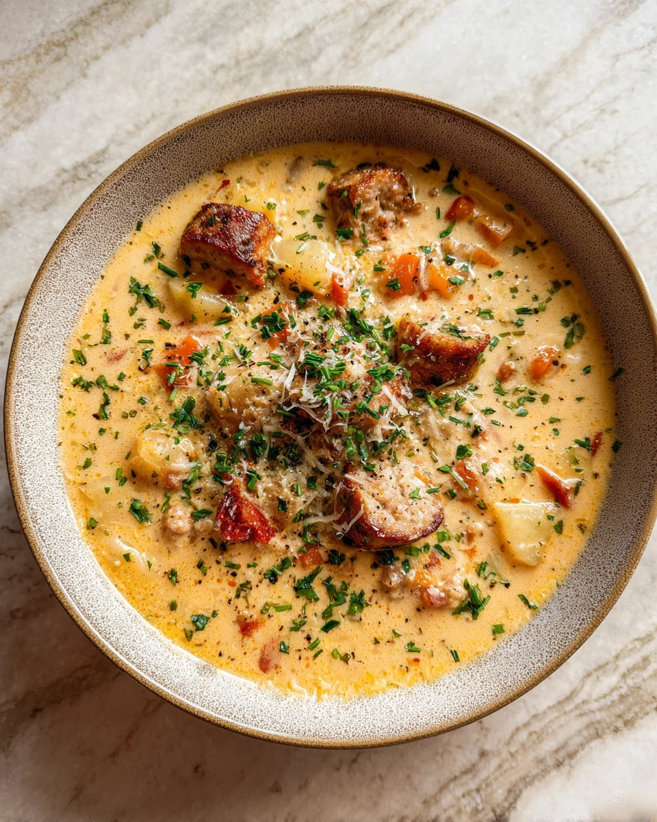Parmesan Sausage Soup