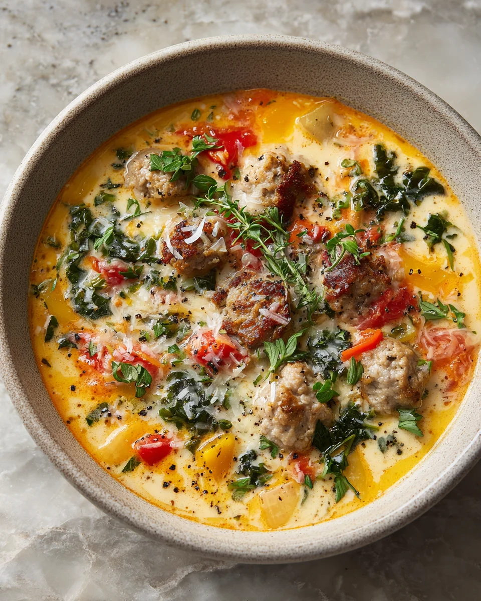 Parmesan Sausage Soup