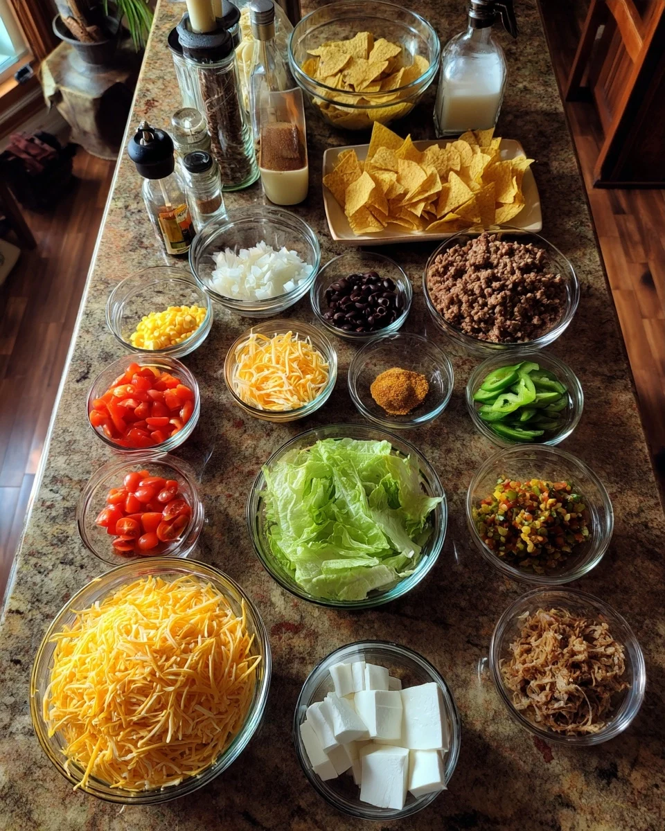 Patriotic Layered Taco Dip