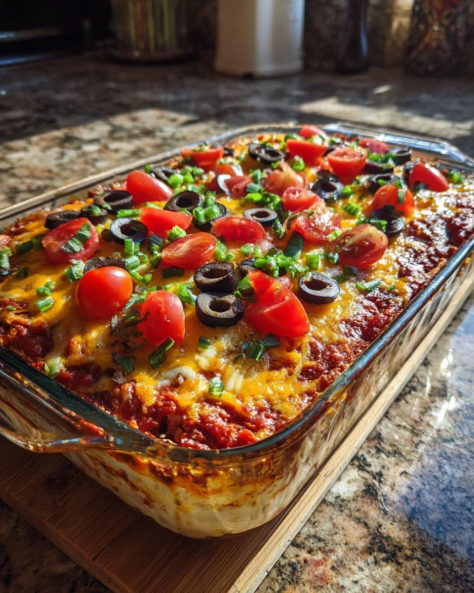 Patriotic Layered Taco Dip