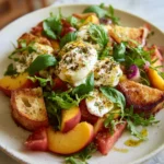 Peach Burrata Salad