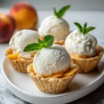 Peach Cobbler Ice Cream Cups