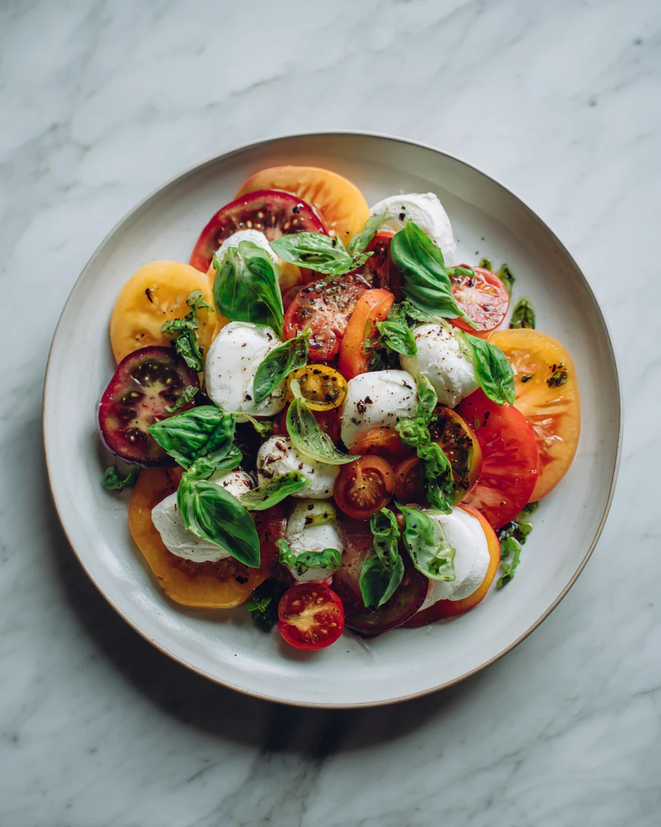 Peach Mozzarella Salad