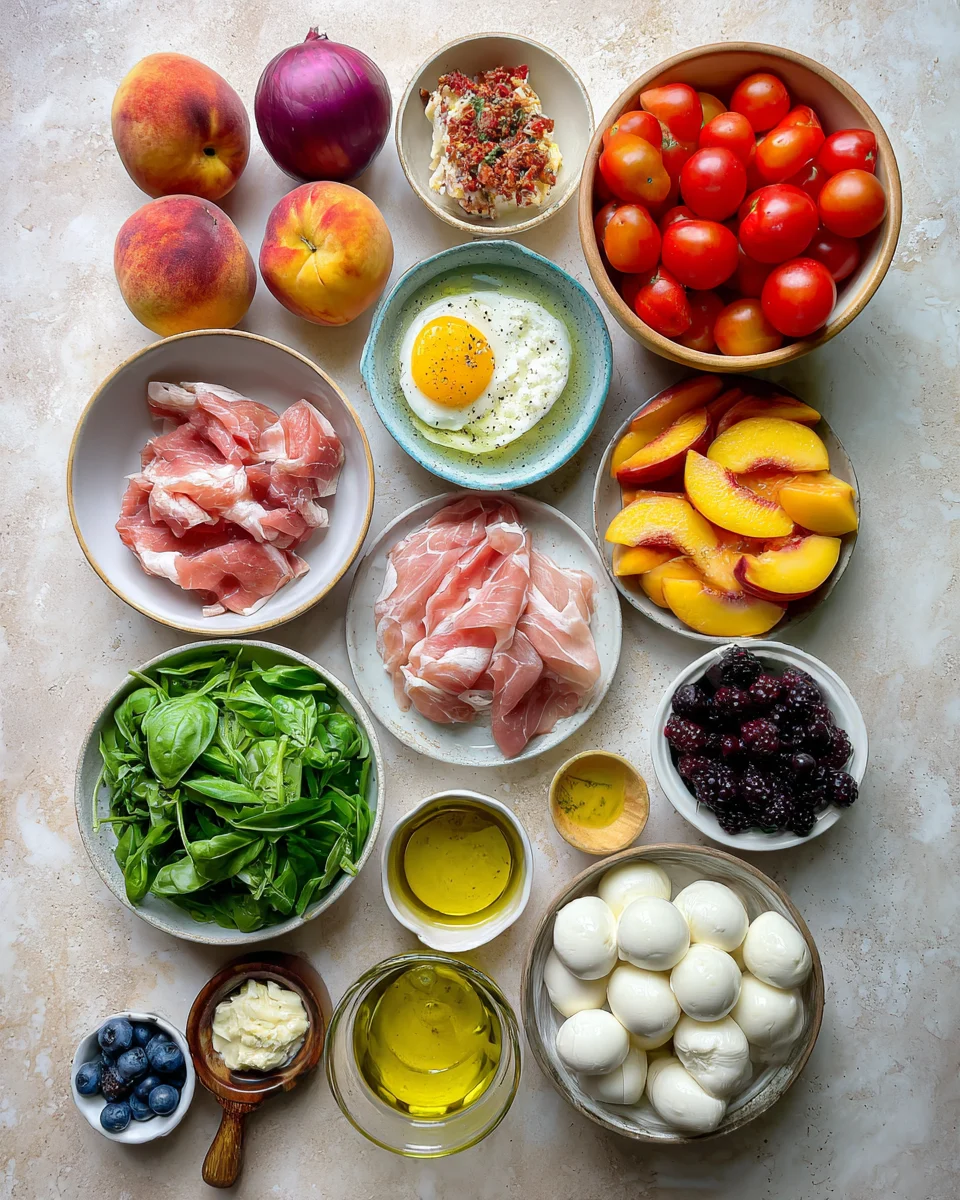 Peach Mozzarella Salad