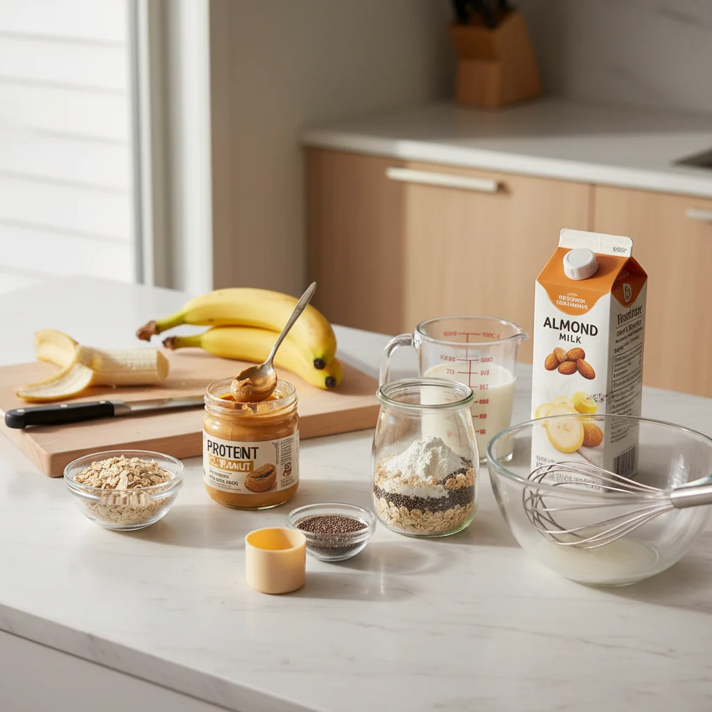 Peanut Butter Banana Protein Oats