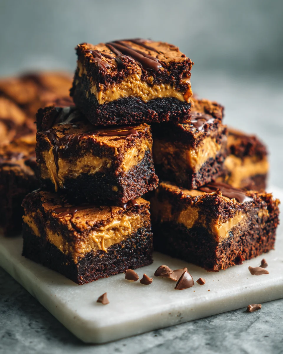 Peanut Butter Chocolate Brownie Bars