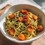 Pesto Pasta with Roasted Tomatoes