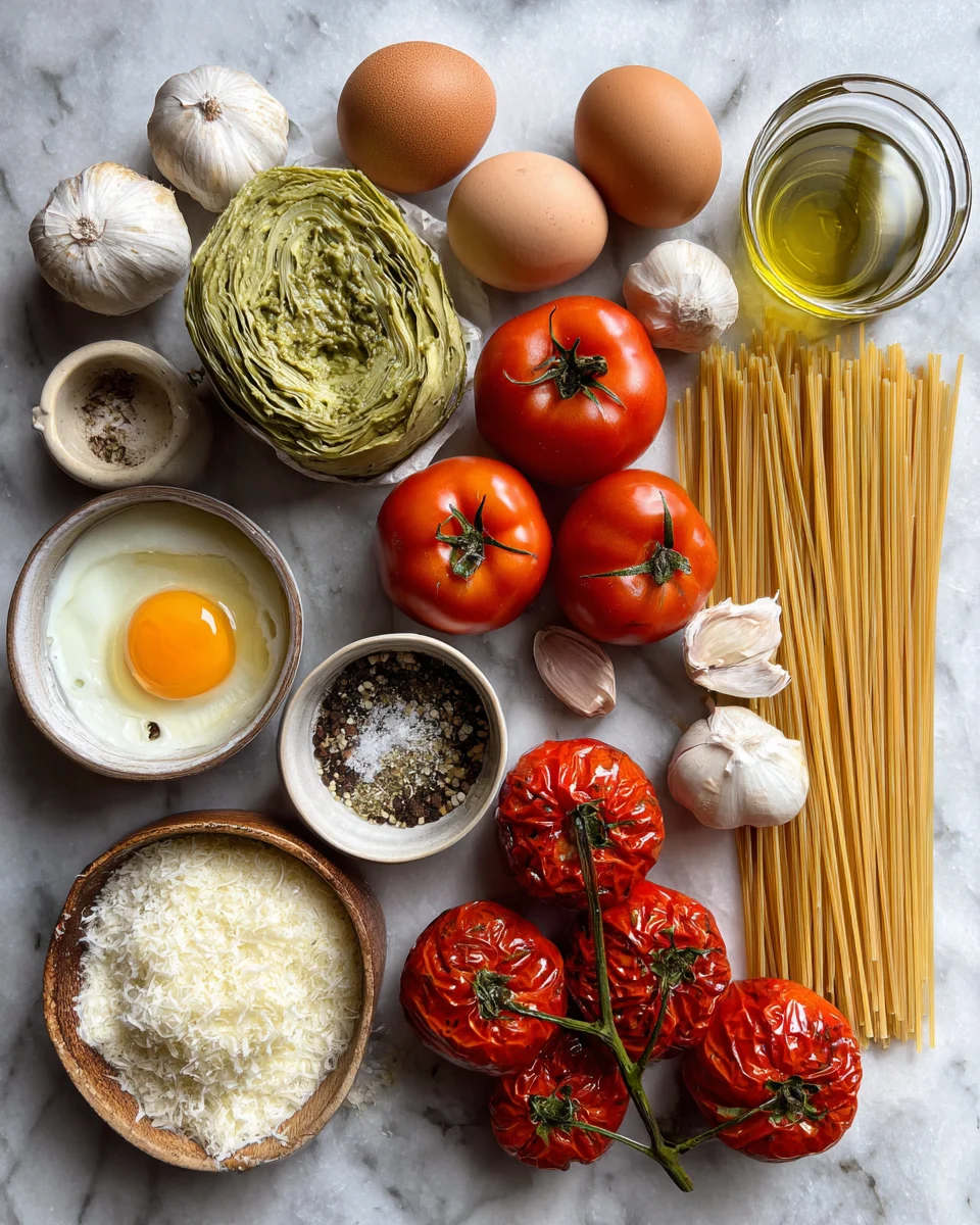 Pesto Pasta with Roasted Tomatoes