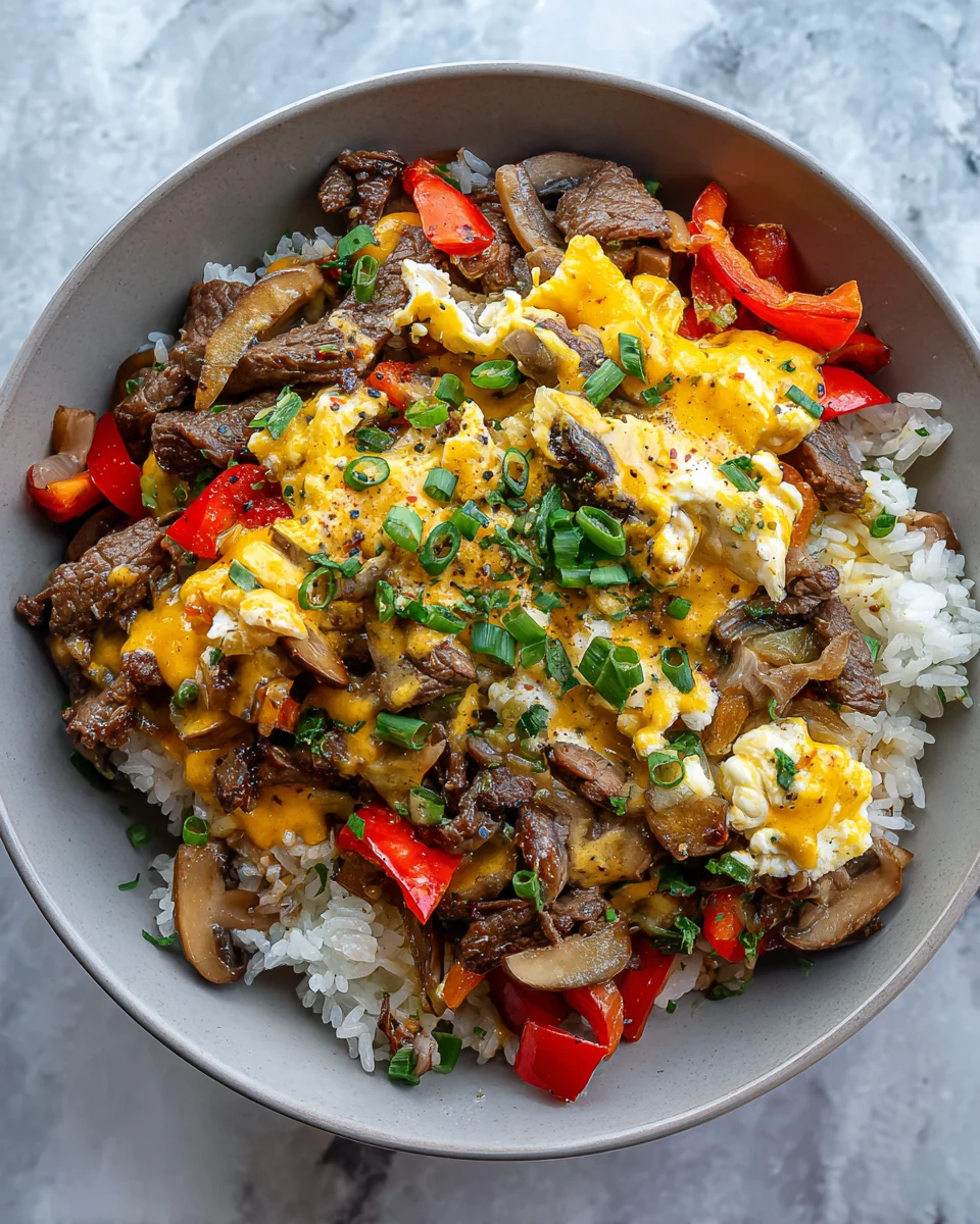 Delicious Philly Cheesesteak Bowl Recipe