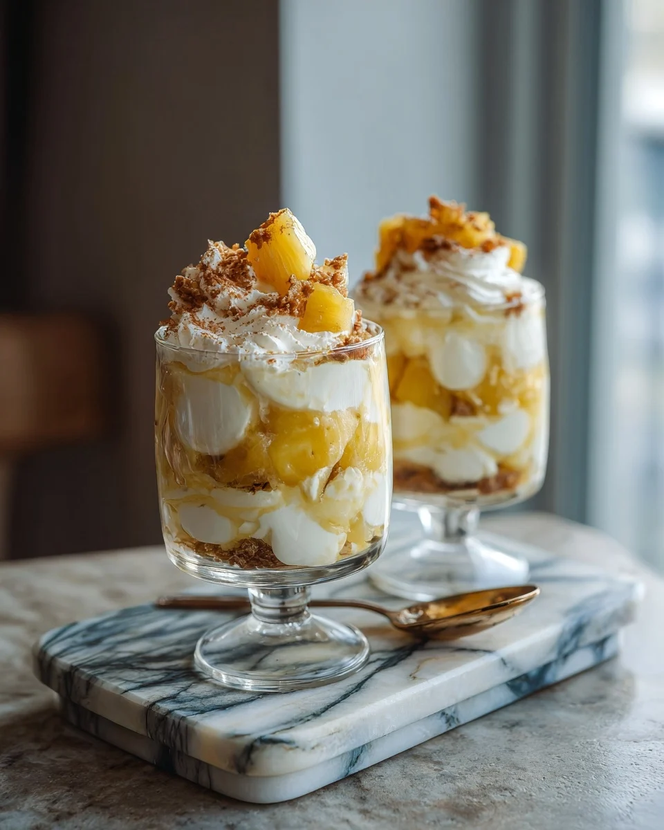 Pineapple Cream Pie Parfaits