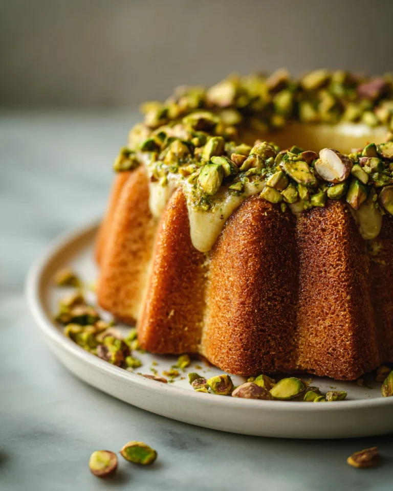 Pistachio Honey Butter Cake
