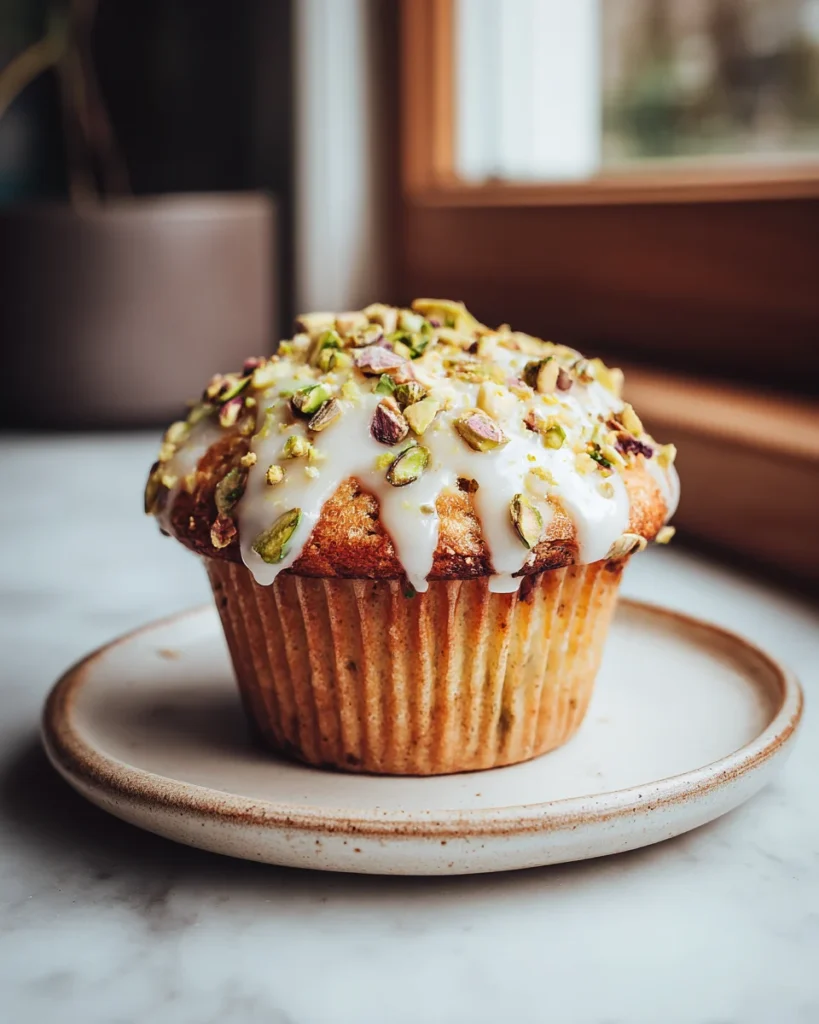 Pistachio White Chocolate Muffin Cake