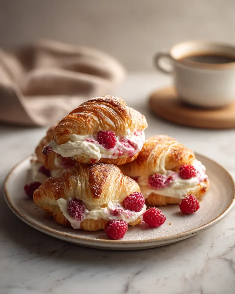 Raspberry Cheesecake Croissant Rolls