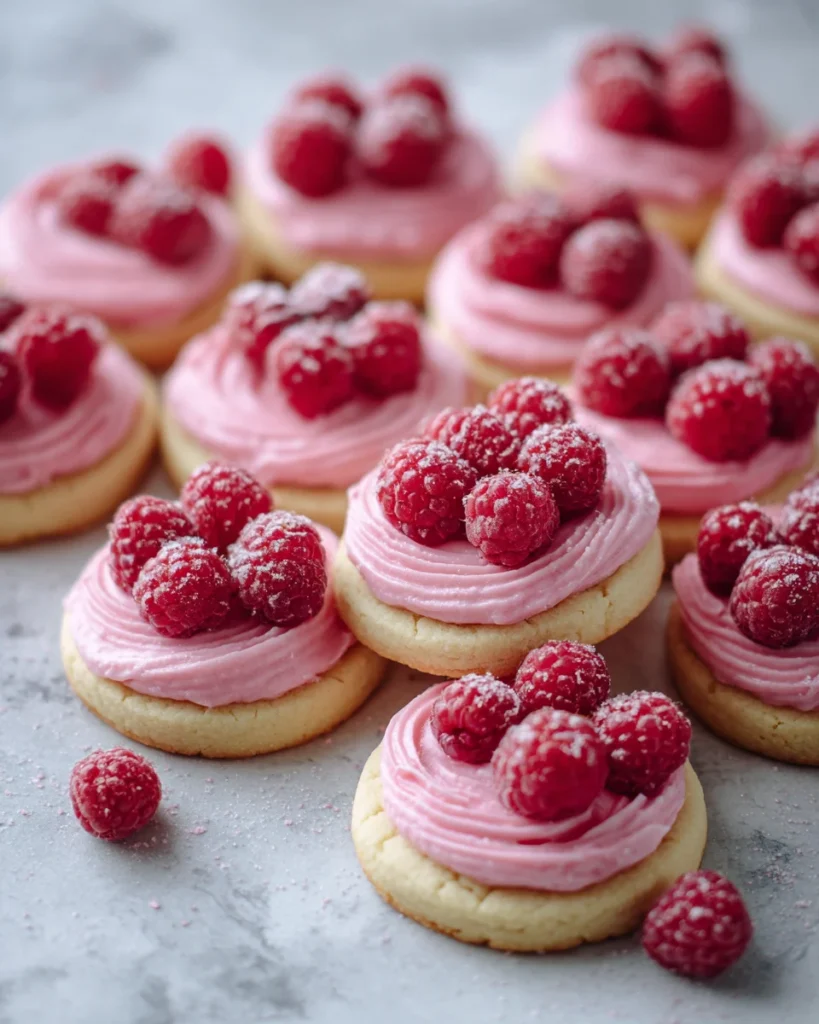 Raspberry Cheesecake Sugar Cookies
