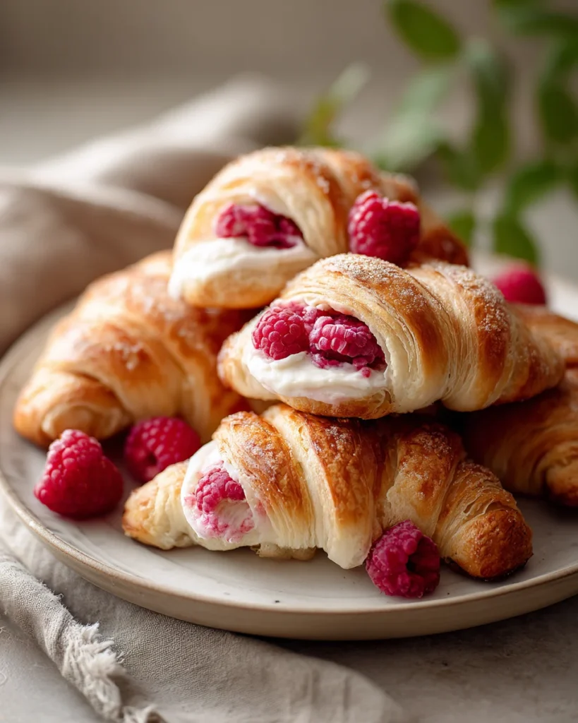 Raspberry Cream Cheese Crescent Rolls