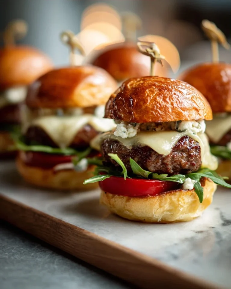 Red White And Blue Burger Sliders