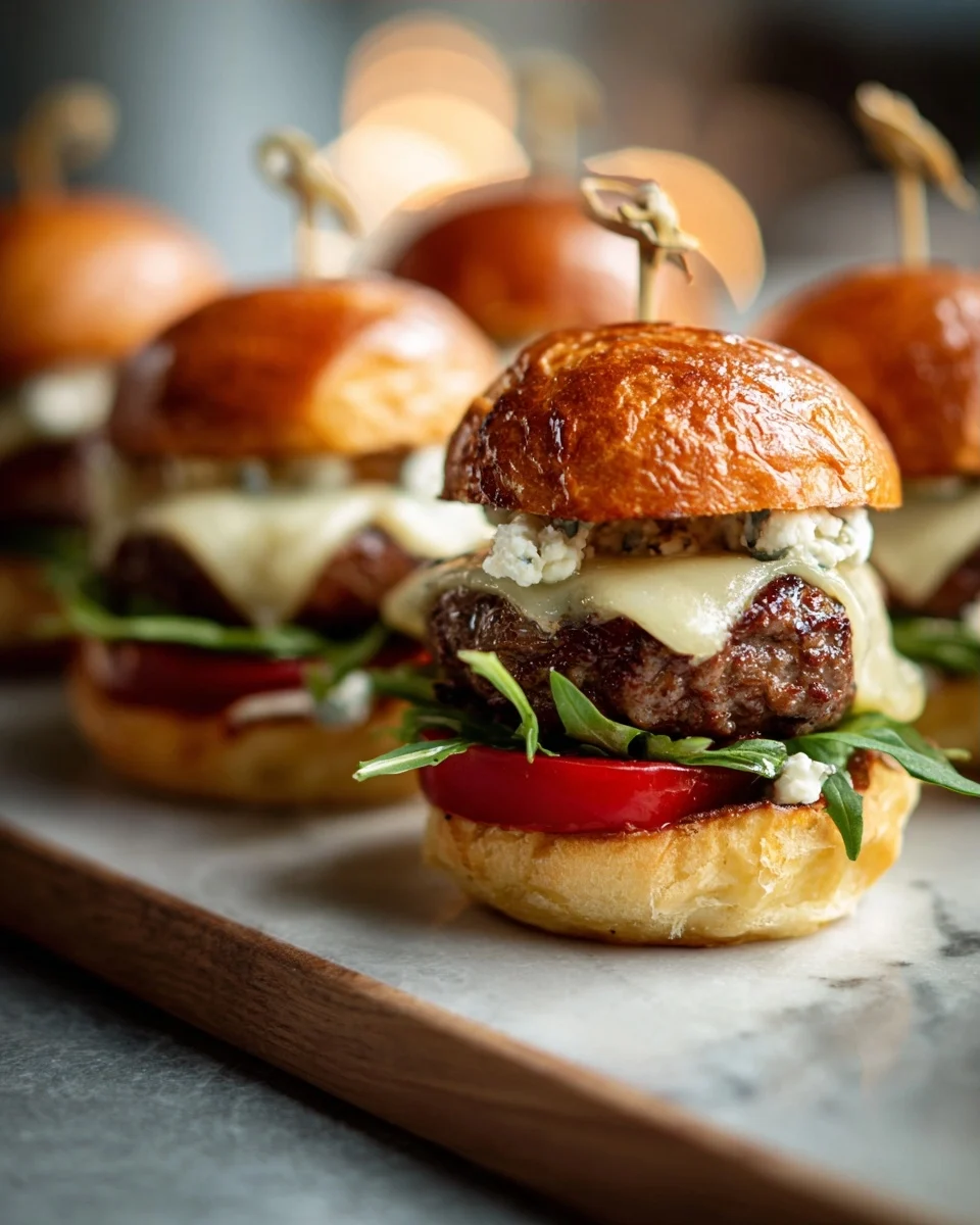 Red White And Blue Burger Sliders