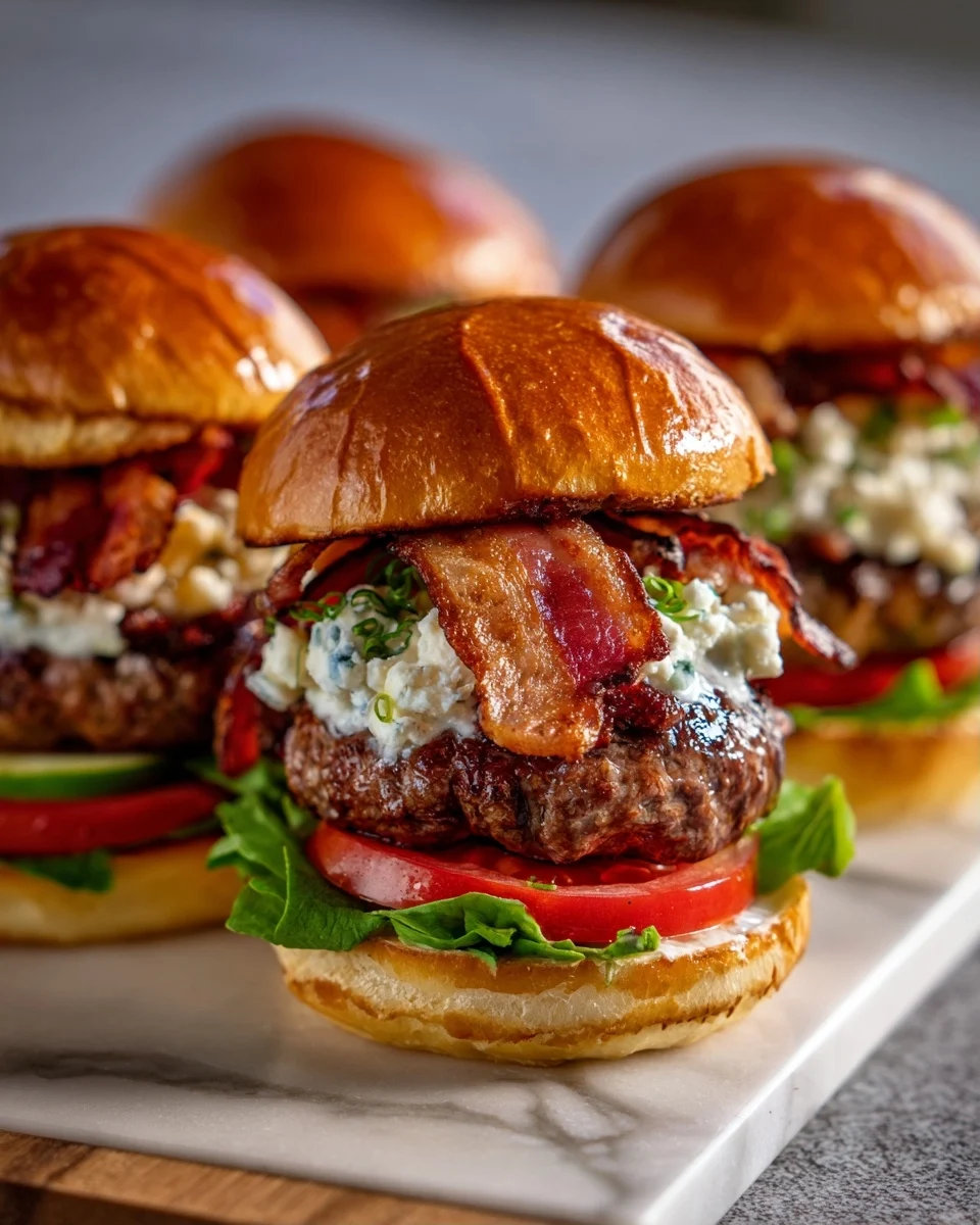 Red White And Blue Burger Sliders