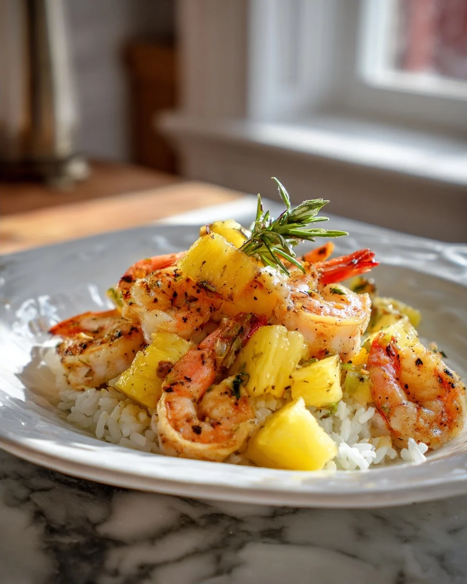 Rice with Pineapple and Shrimp