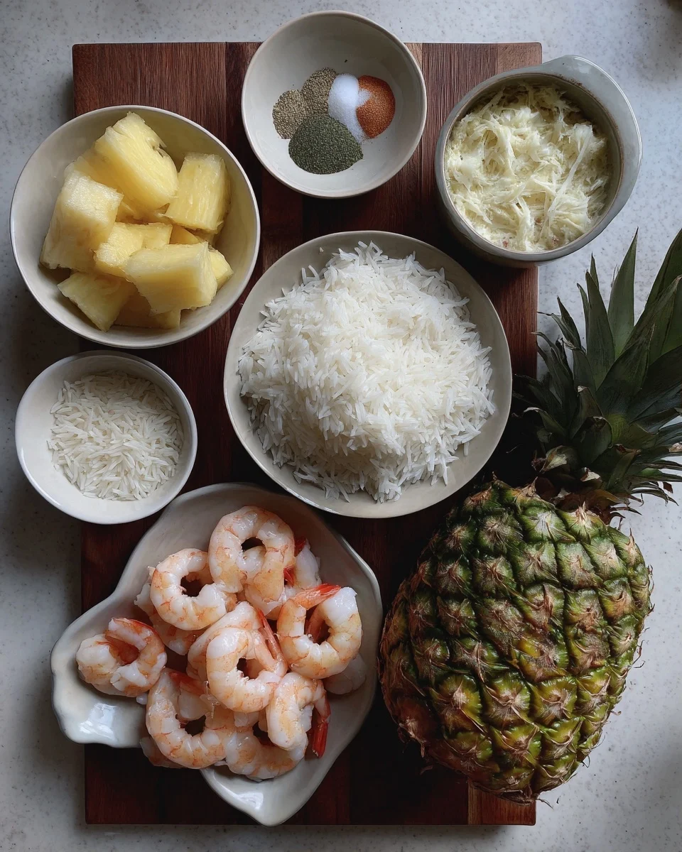 Rice with Pineapple and Shrimp