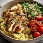 Roasted Herb Chicken Couscous Bowl