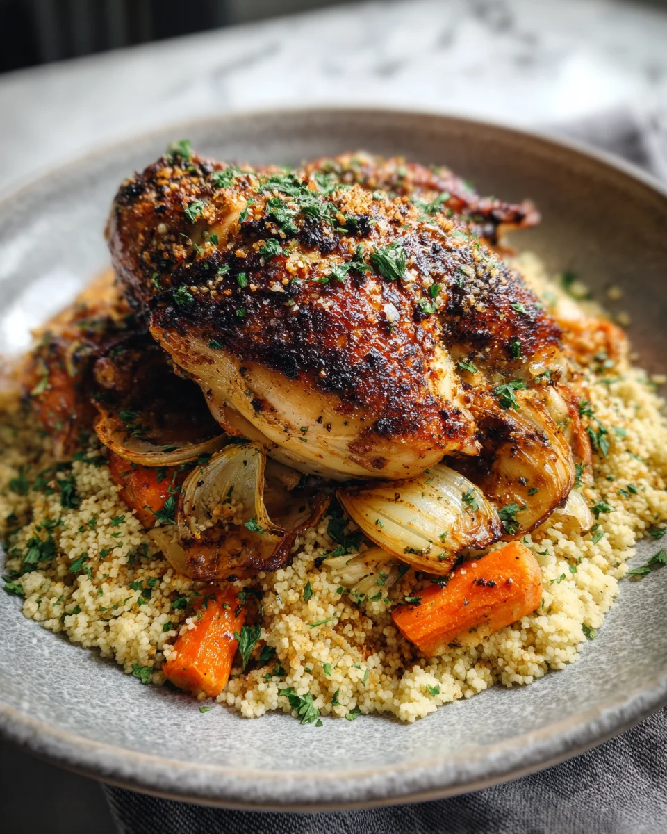 Roasted Herb Chicken Couscous Bowl