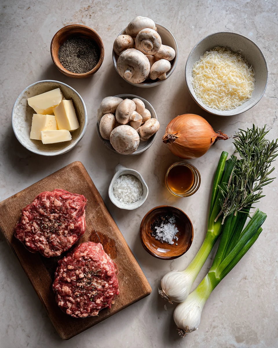 Salisbury Steak Parmesan Sauce