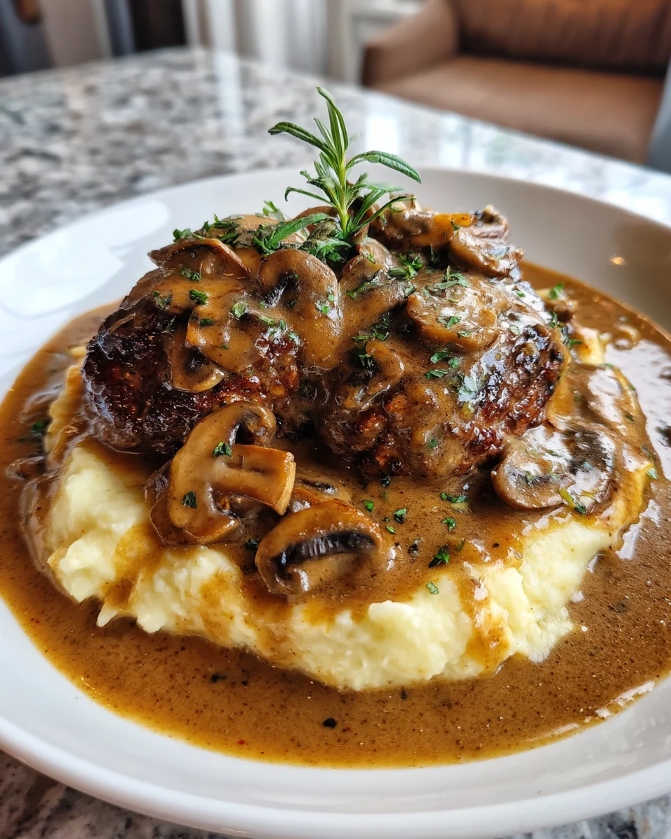 Salisbury Steak Parmesan Sauce