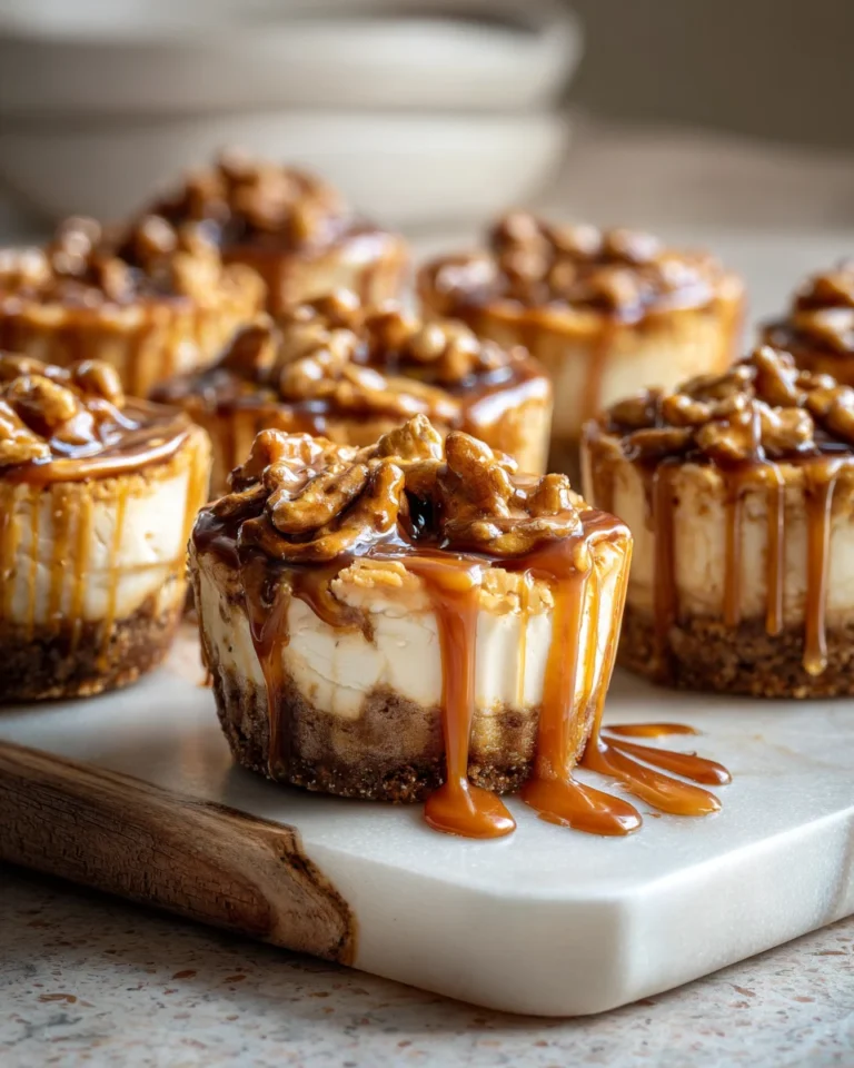 Salted Caramel Pretzel Cheesecake Cups