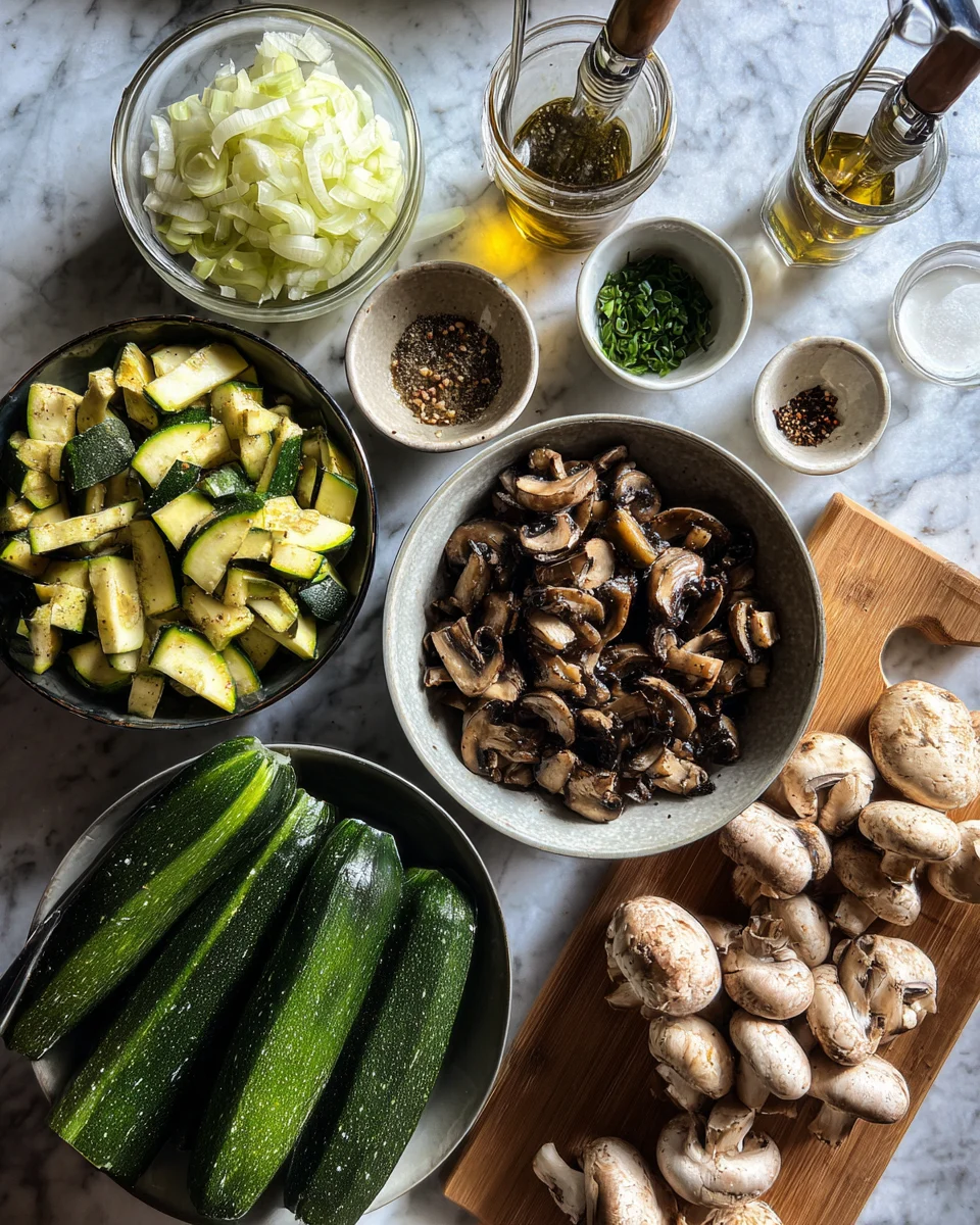 Sauteed Zucchini Mushrooms Onions Recipe