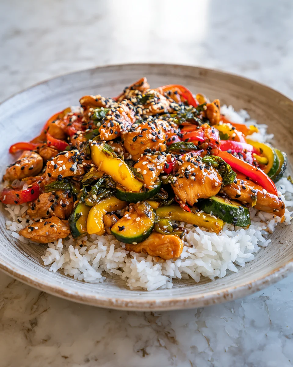 Sesame Apricot Chicken Stir Fry: A Burst of Flavors in Every Bite