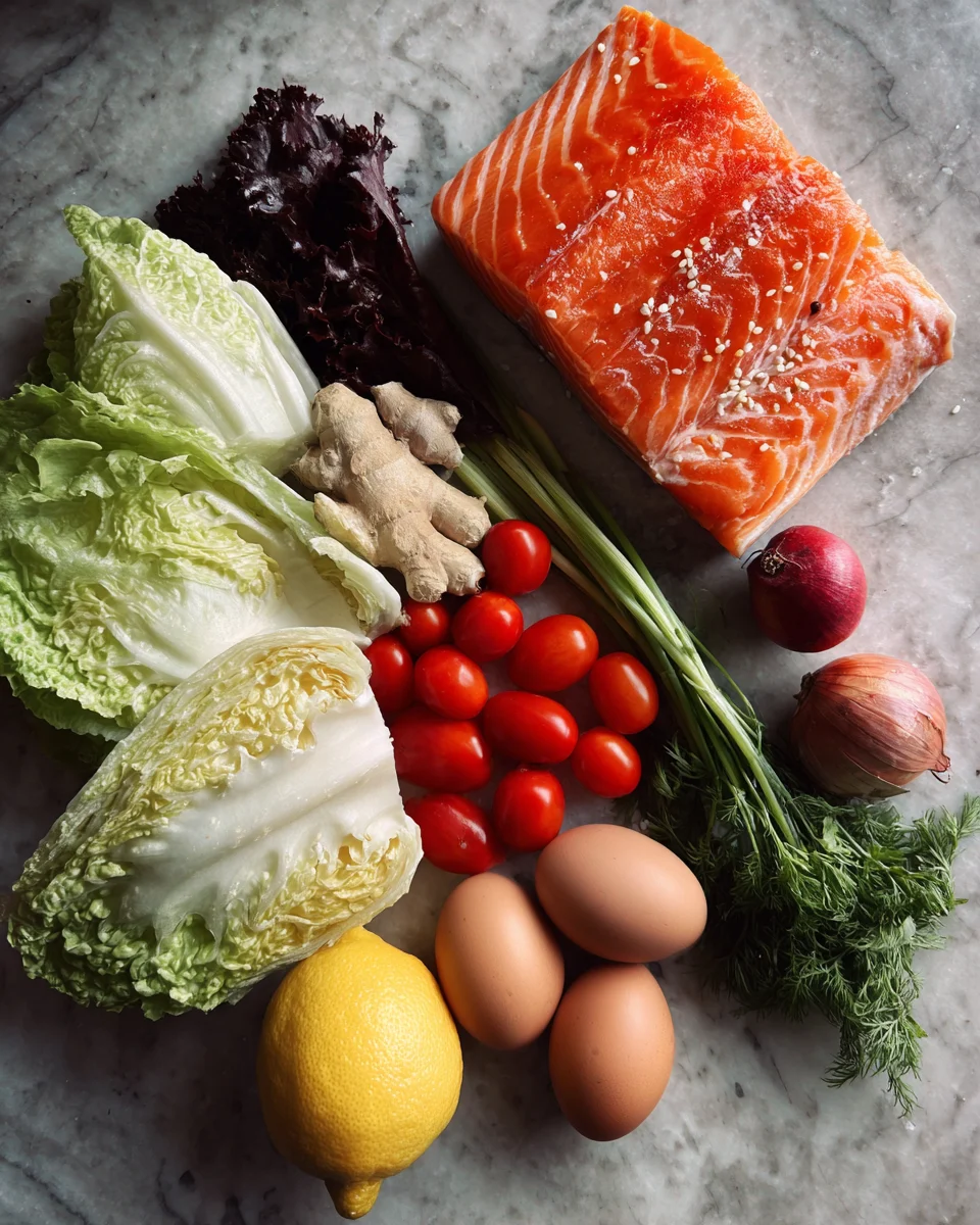 Sesame Ginger Salmon Lettuce Cups