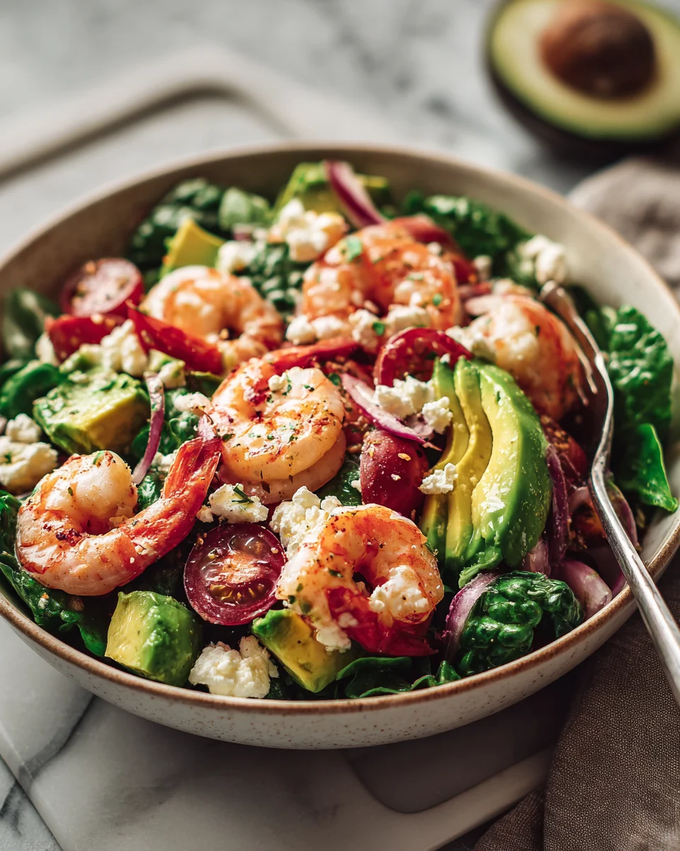 Delicious Shrimp And Avocado Salad Bowl