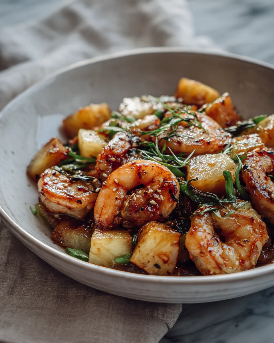 Shrimp And Pineapple Stir Fry