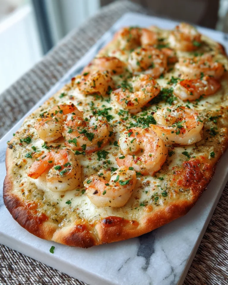 Shrimp Scampi Flatbread Pizza