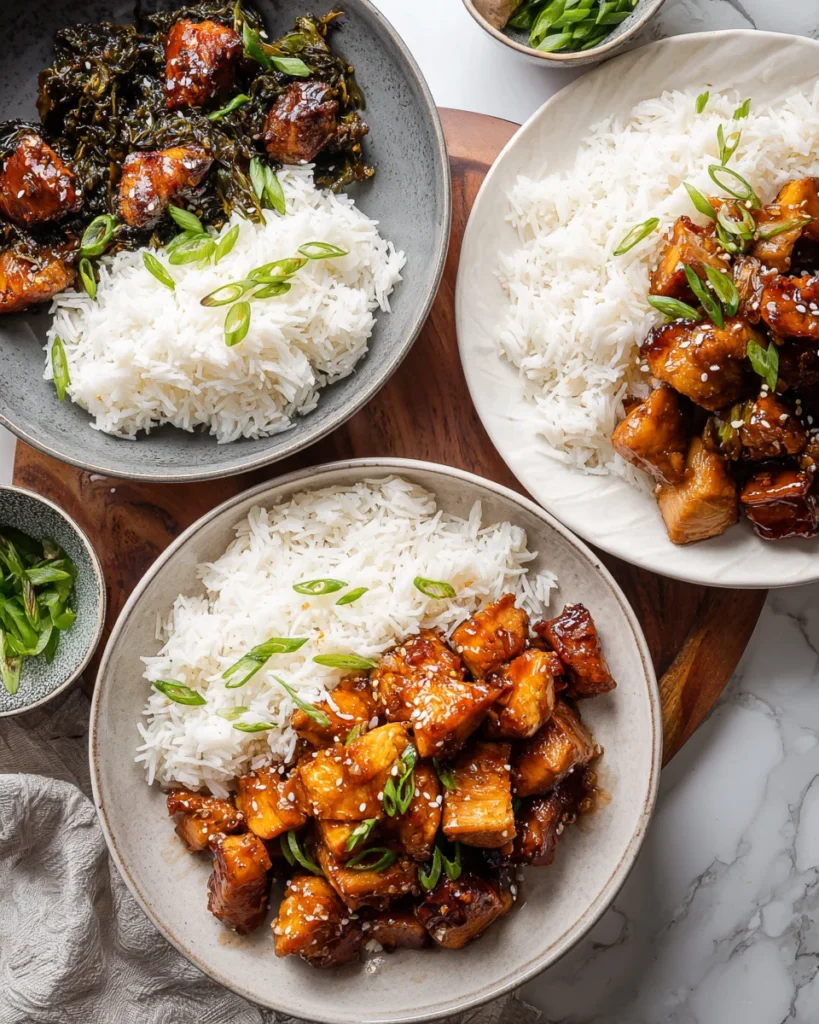 Slow Cooker Honey Garlic Chicken Meals