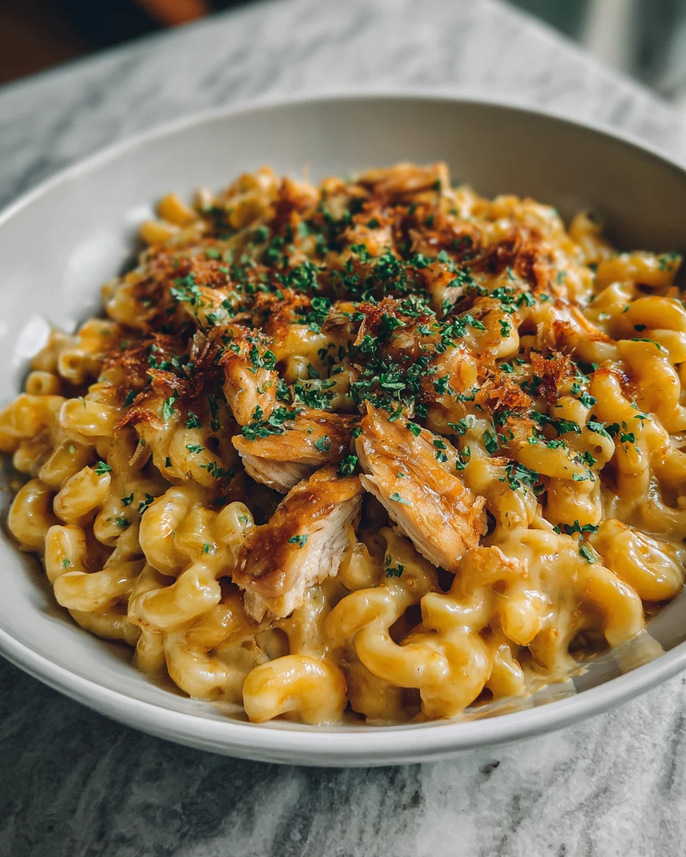 Smoked Gouda Chicken Mac Skillet
