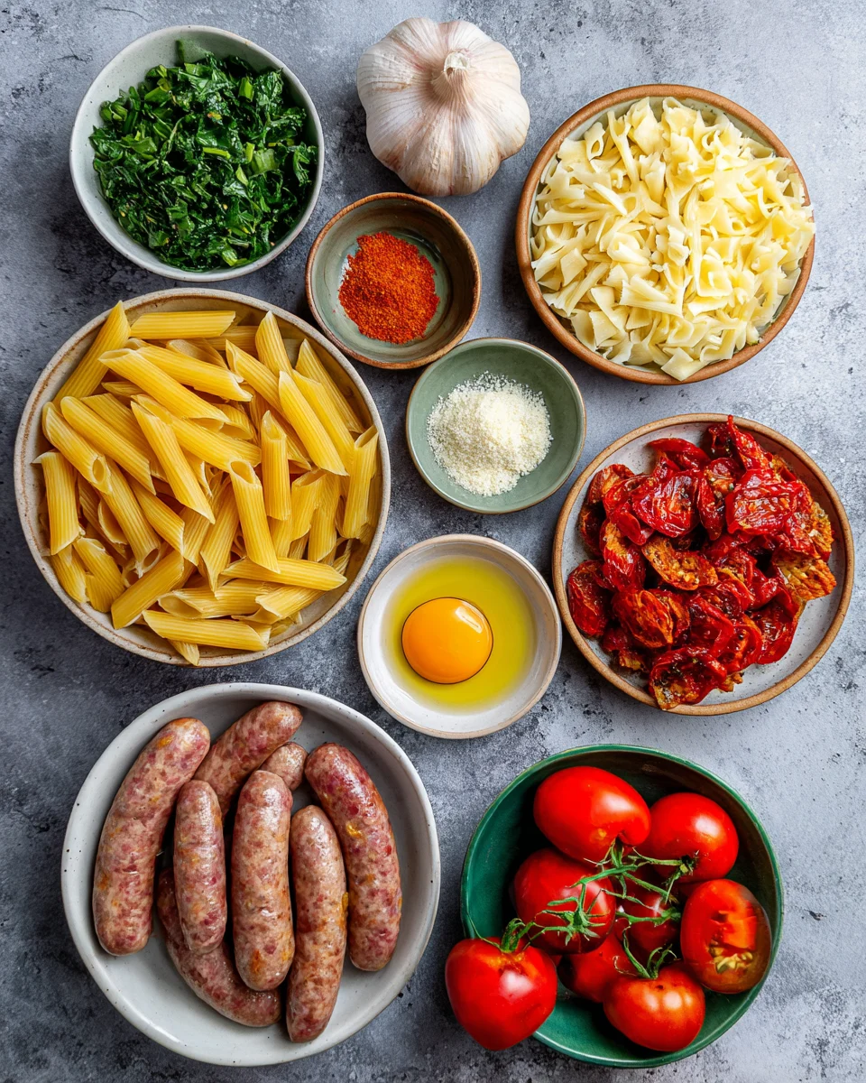 Smoked Paprika Sausage Penne
