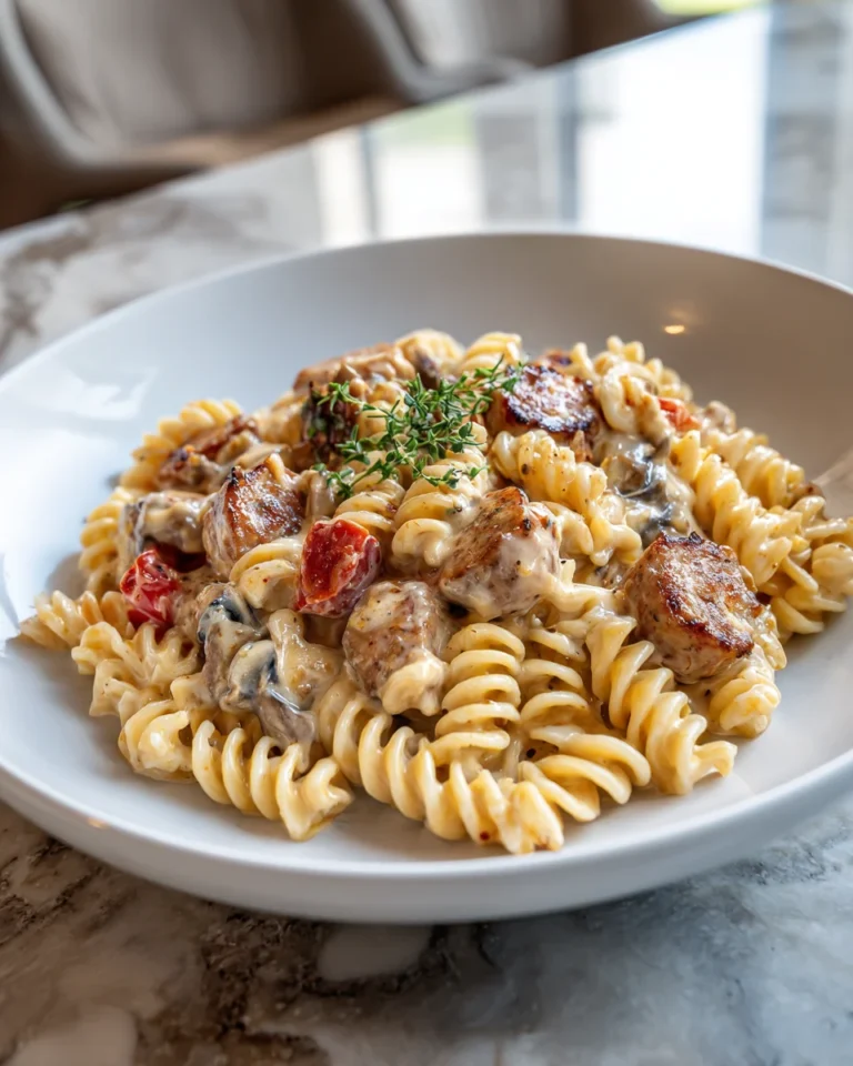 Smoky Sausage Alfredo Rotini