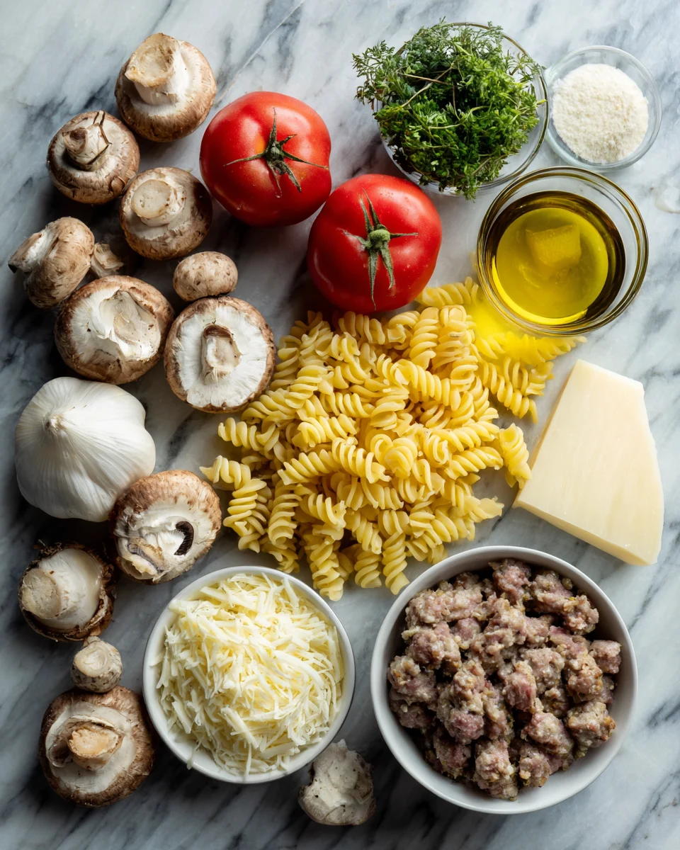 Smoky Sausage Alfredo Rotini